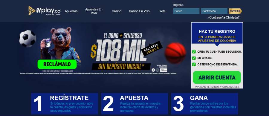 Sitio Wplay apuestas